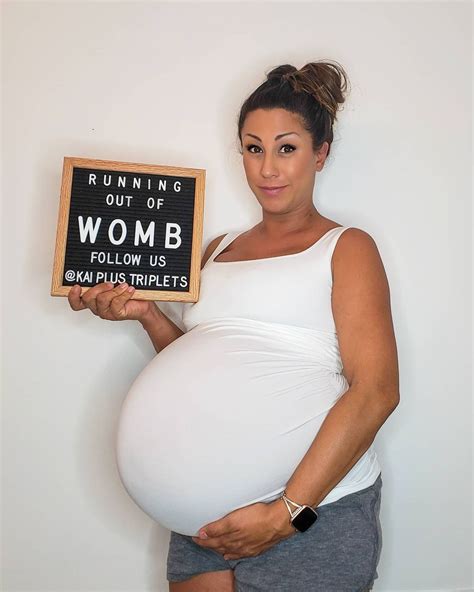 Anne ️ 4 Miracles on Instagram: “Almost 34 weeks with TRIPLETS!! We had ...