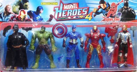 Buy Tabu Super Heroes Action Figure 5 in 1 Online at Low Prices in ...