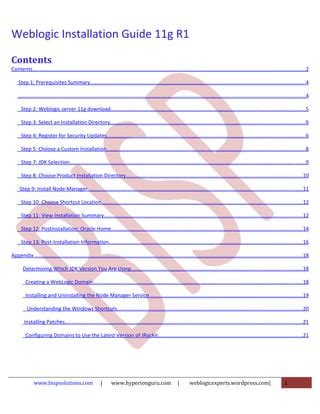 WebLogic 11G Installation Using Command Prompt 的图像结果