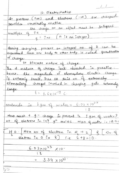 Image result for Electrostatics Lecture Notes