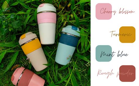 Buy YELONA Macaroon 480 ML Double Wall Insulated Travel Coffee Tumbler ...