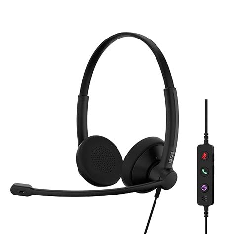 EPOS Impact 100 MS Stereo USB-C+A Headset with Microphone, Certified ...