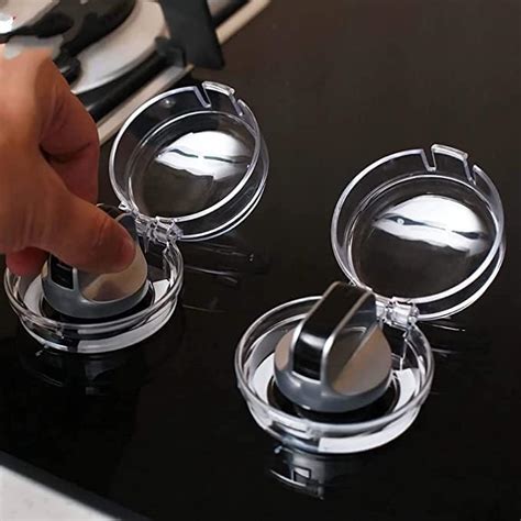 Saloni Tred Gas Stove Knob Covers For Child Safety, Baby Proof Stove ...