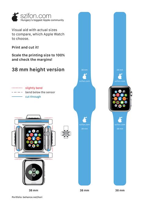 Apple watch papercraft with actual sizes – Artofit