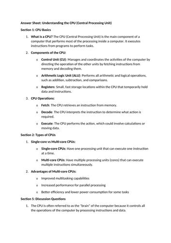 Computer Class Basic CPU Information 的图像结果