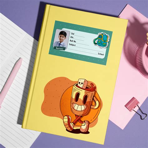 Custom School Book Labels | Notebook Sticker Design