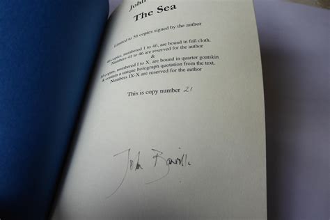 The Sea by John Banville: As New Hardcover (2005) Limited Edition ...