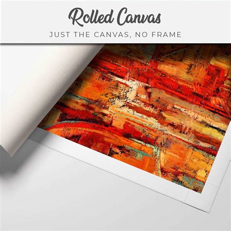 FineArts Rolled Canvas Painting - Orange Shade Wall | SkinsLegend