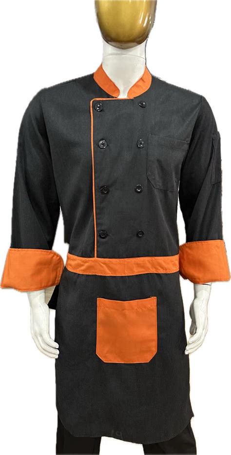 Chef Coat with Stitched Apron Code CCSA-09 – lordsindia
