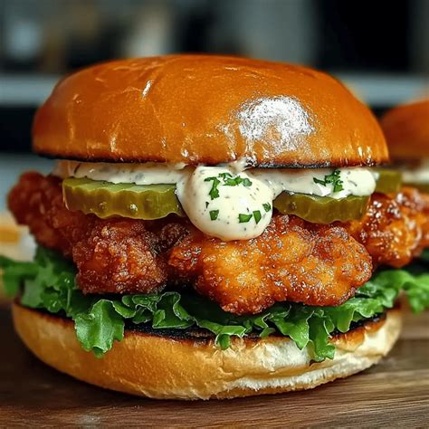 Ultimate Spicy Chicken Sandwich with Creamy Sauce Delight