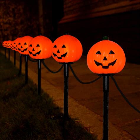 PASUTO 7Ft Halloween Pathway Lights Outdoor Pumpkin Stake India | Ubuy