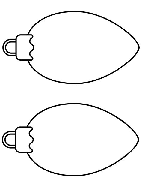 Christmas Light Template Printable - This Tiny Blue House