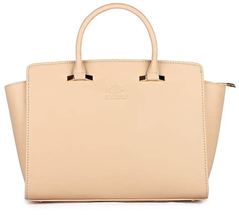 Buy THE CLOWNFISH Womens Handbag Office Bag - Beige at Amazon.in