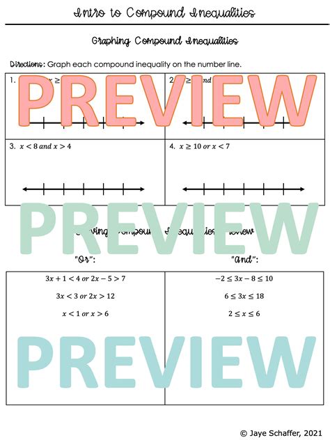 Compound Inequalities And
