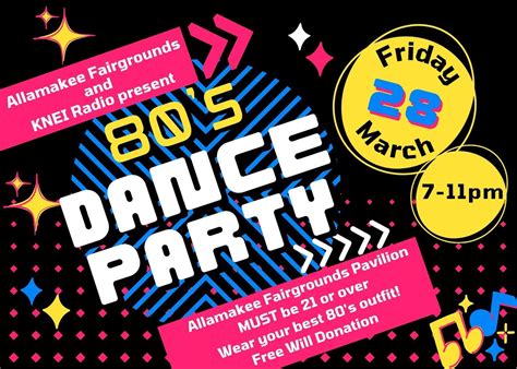 80s Dance Party at the Allamakee Fairgrounds Pavilion, Allamakee County ...