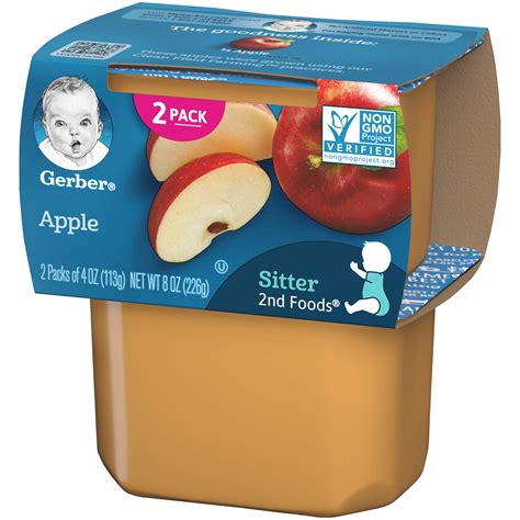 Gerber Baby Food Apple Gerber 2nd Foods Apple Mango W/ Rice Cereal