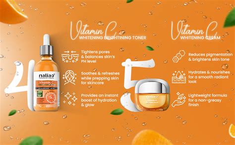Maliao 5-Piece Vitamin C Skin Care Set | Sunscreen + Serum + Face Wash ...