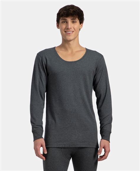 Buy Super Combed Cotton Rich Brushed Fabric Full Sleeved Thermal ...