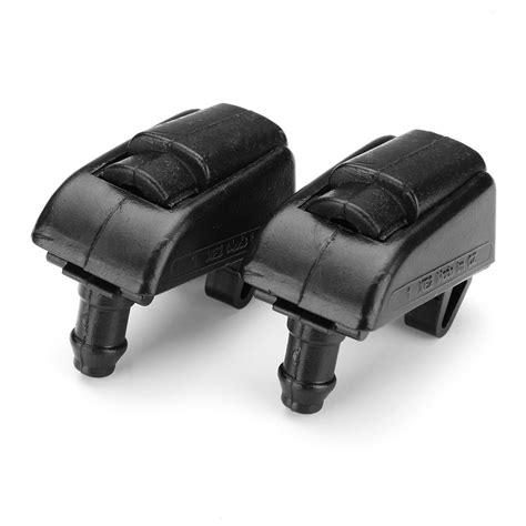 Machpro 2pcs Front Windshield Washer Nozzle Spray Jet Plastic Black For ...