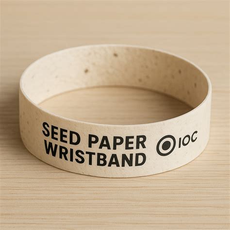 Sustainable Seed Paper Wristband – Corporate Eco-Gift with Plantable I ...