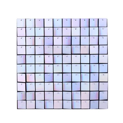 Buy 12Panels Silver Iridescent Shimmer Wall Panels Sequins Wall Panels ...