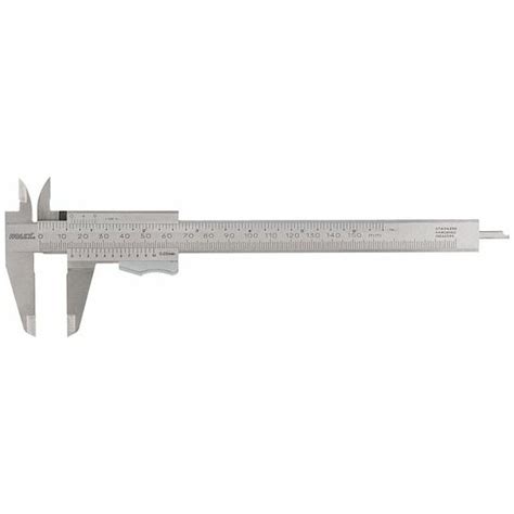 Vernier caliper with spring-loaded thumb-lock, Measuring range: 150mm ...