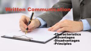 Written Communication- Meaning,Advantages, Disadvantages,