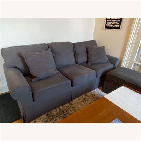 Bobs Katie Sofa with Storage Ottoman - AptDeco