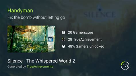 Handyman achievement in Silence - The Whispered World 2