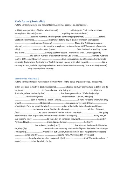 Image result for Verb Form Exercise