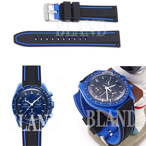 BLACK RUBBER WATCH STRAP for Omega X Swatch | Ubuy India