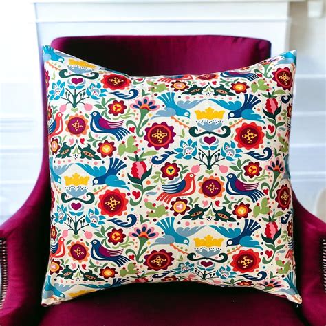 Alexander Fabrics La Paloma (meaning Dove) Fabric Pillow Cover - Etsy