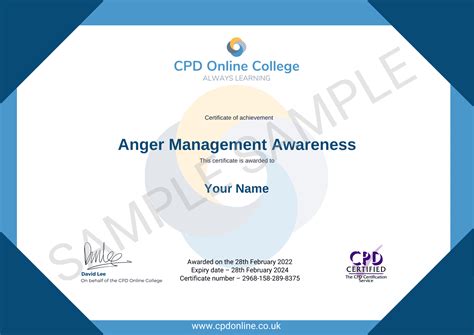 Anger Management Awareness Course | CPD Online Training