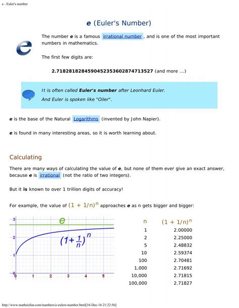 Image result for Euler Number