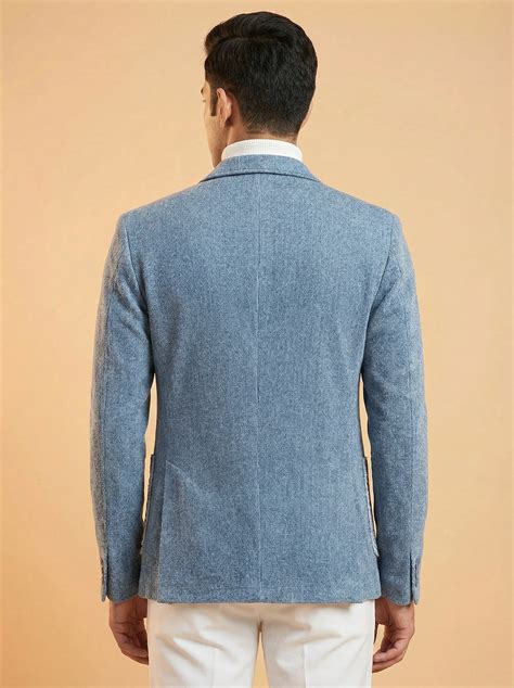 Light Blue Designer Blazer for Men | Trendy Blazer for Men Online ...