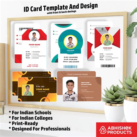 CorelDraw 11 ID Card Templates - 100 Editable Employee Badge Designs ...