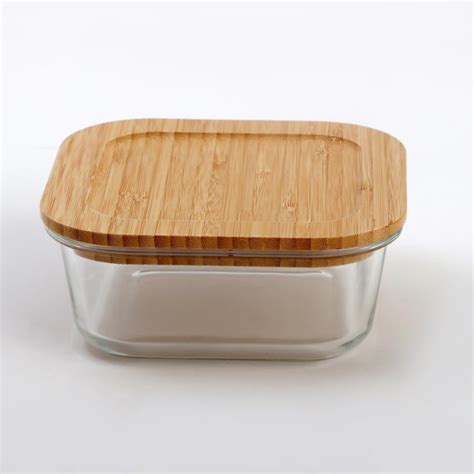 Buy Palestine Glass Storage Canister with Bamboo Lid - 800ml from Home ...