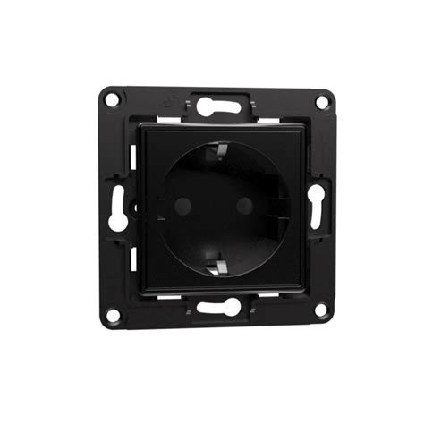 Shelly Wall Socket EU for Smart Relays -Black