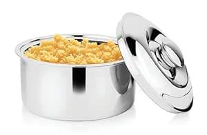 Buy Prabha Platinum Casserole with Lid 3000ML | Stainless Steel ...