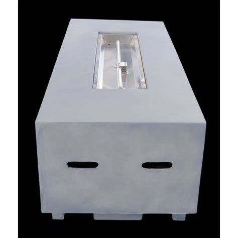Teva Furniture Sky 60-Inches W Grey Concrete Rectangle Liquid propane ...