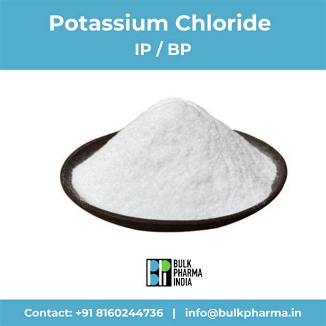 Potassium Chloride IP / BP – Bulk Pharma India