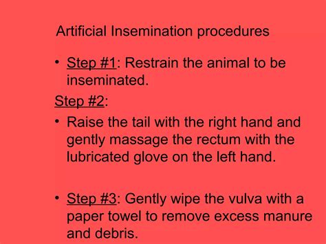 ARTIFICIAL INSEMINATION | PPT
