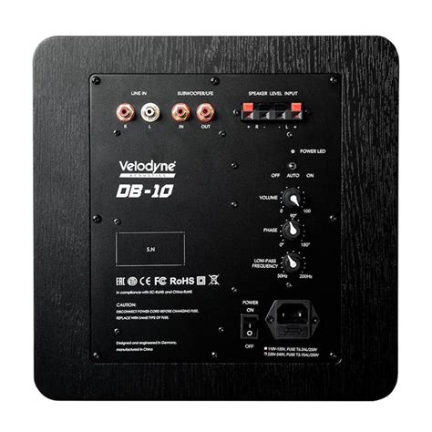 Velodyne Acoustics DB-10 Powered Subwoofer