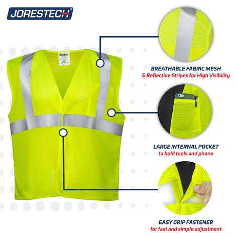 High Visibility Reflective Safety Mesh Vest | ANSI – Technopack Corporation