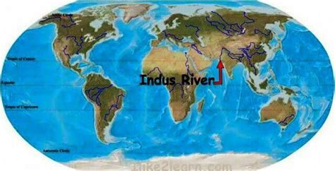 On an outline map of the world mark the Indus river - Brainly.in