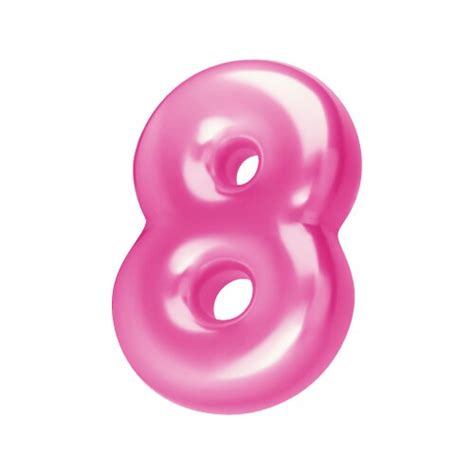 Number pink 3 foil and chrome balloon Royalty Free Vector