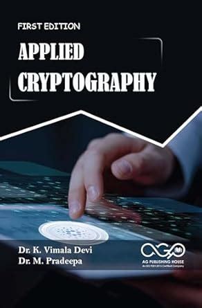 APPLIED CRYPTOGRAPHY : Dr. K. Vimala Devi, Dr. M. Pradeepa: Amazon.in ...
