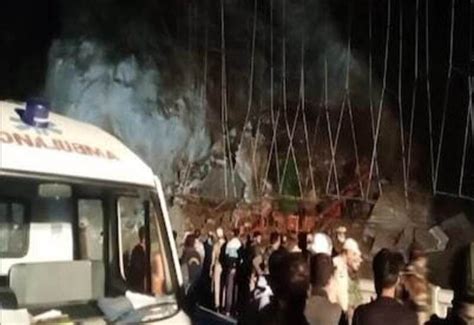 Part of tunnel under construction collapses on National Highway, many ...