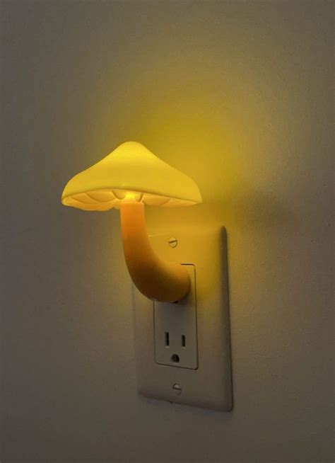 Mushroom Night Light | Light, Night light, Plug in wall lamp