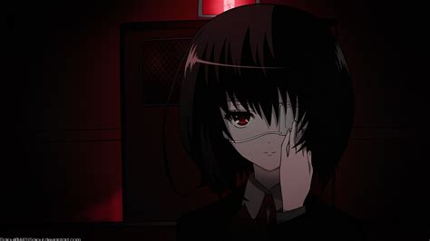 Mei Misaki - HD Wallpaper from Another (Anime) with Eye Patch